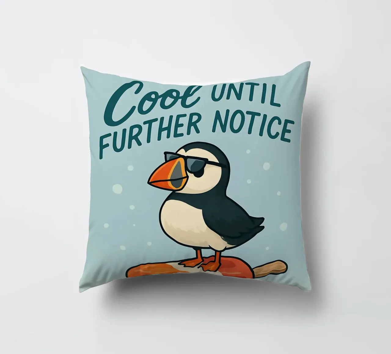 Funny Puffin Meme cuscino da Funny Humor Art