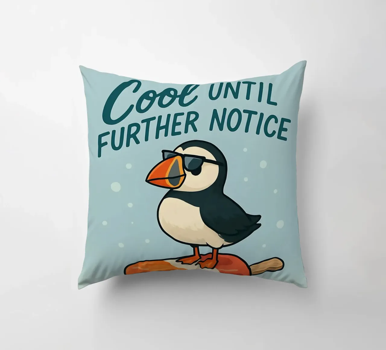 Funny Puffin Meme cuscino da Funny Humor Art