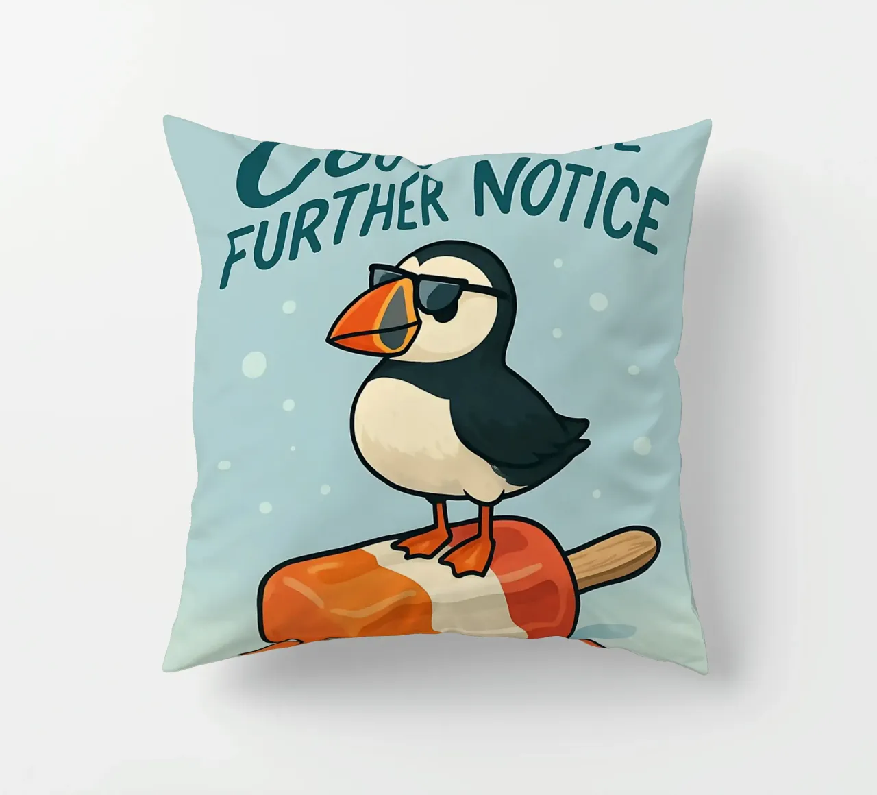 Funny Puffin Meme cuscino da Funny Humor Art