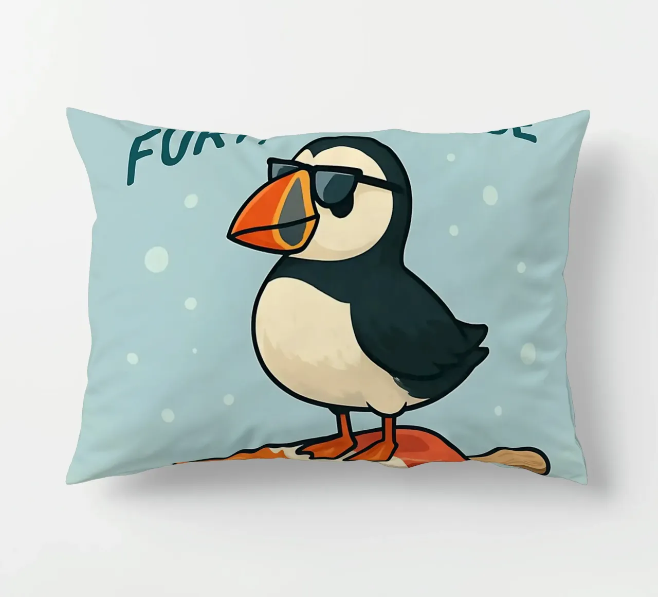 Funny Puffin Meme cuscino da Funny Humor Art