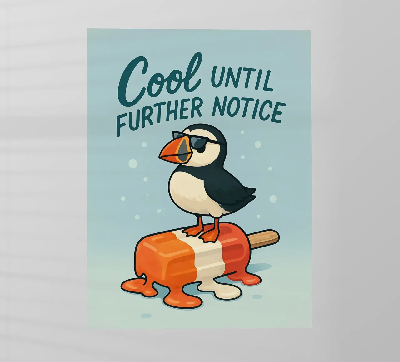 Funny Puffin Meme pellicola backlit da Funny Humor Art