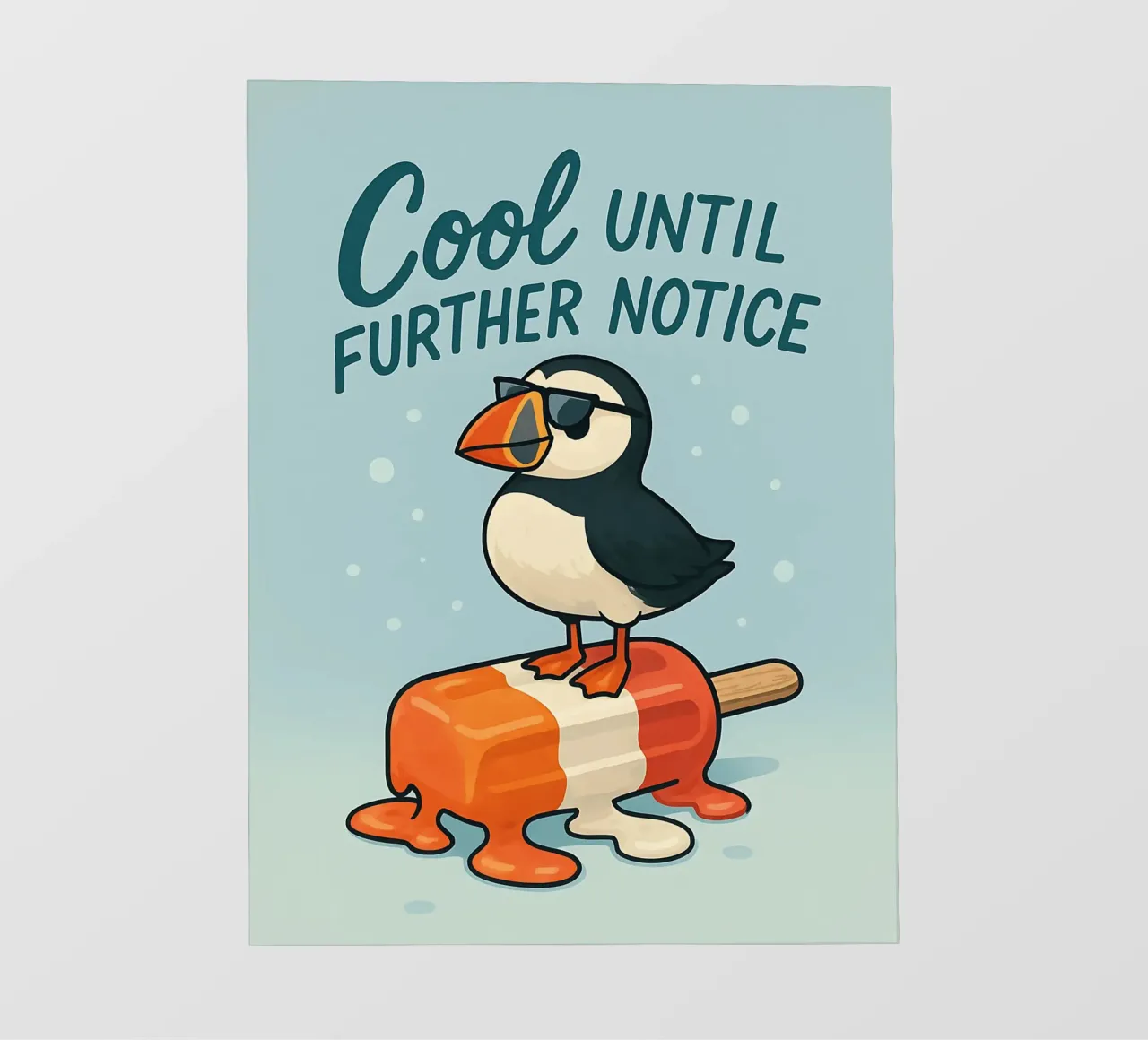 Funny Puffin Meme pellicola backlit da Funny Humor Art