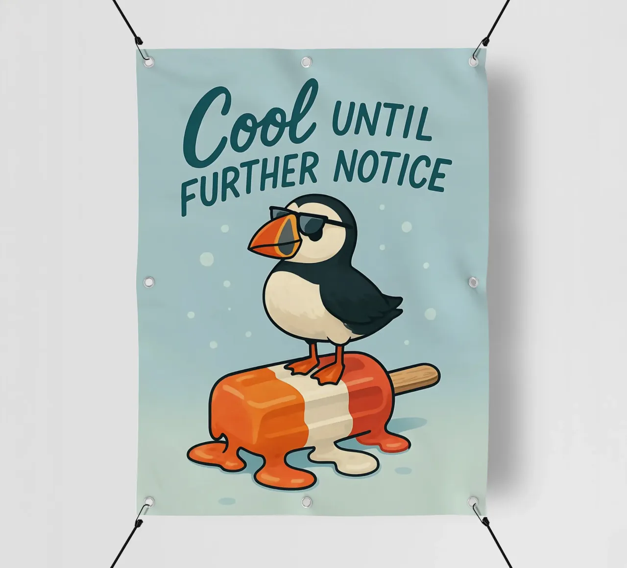 Funny Puffin Meme telo in pvc da Funny Humor Art