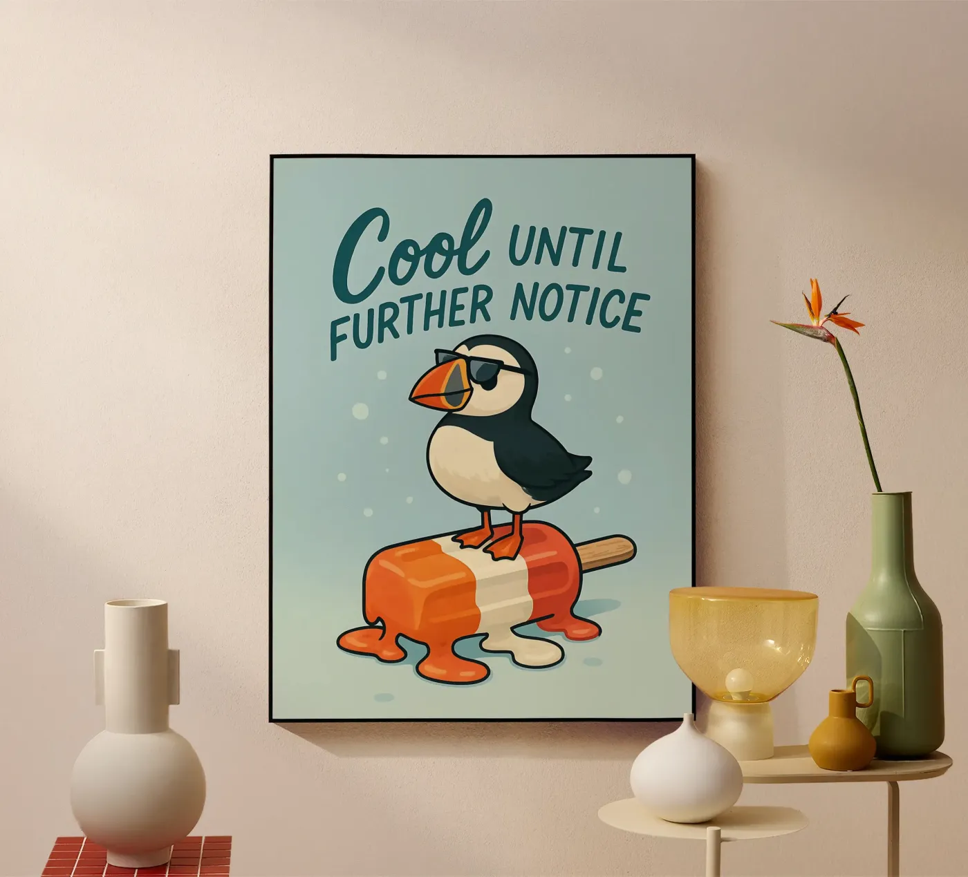 Grappige papegaaiduiker meme acryl van Funny Humor Art