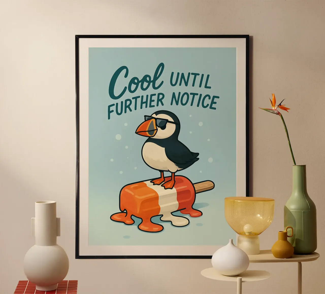 Funny Puffin Meme carta hahnemühle da Funny Humor Art