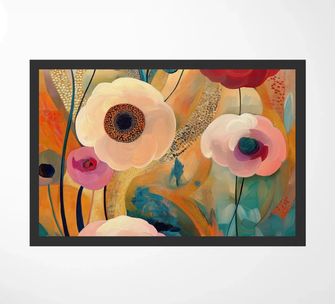Fiori astratti zerbino da Imagine