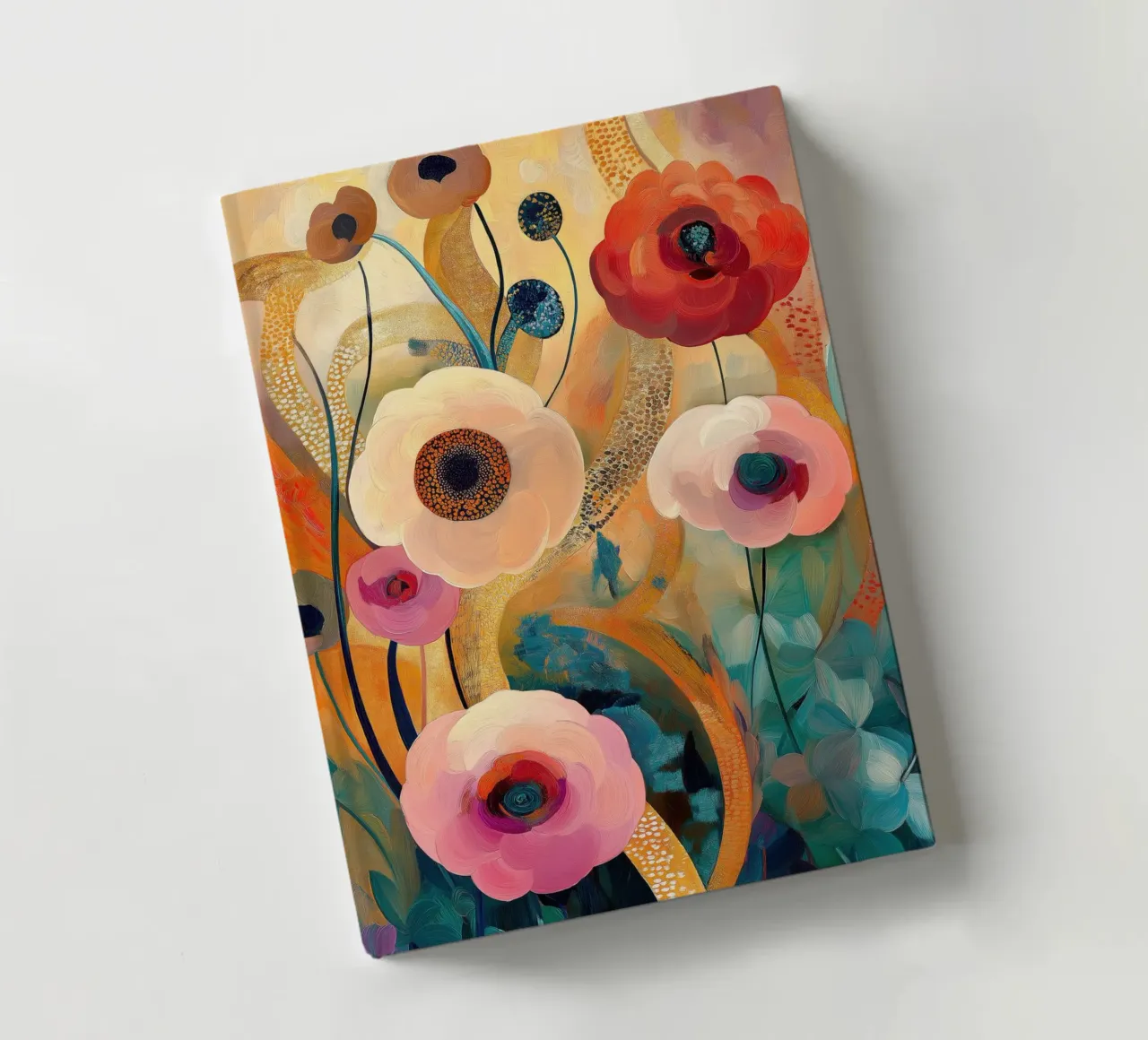 Abstract flowers notebook by Imagine