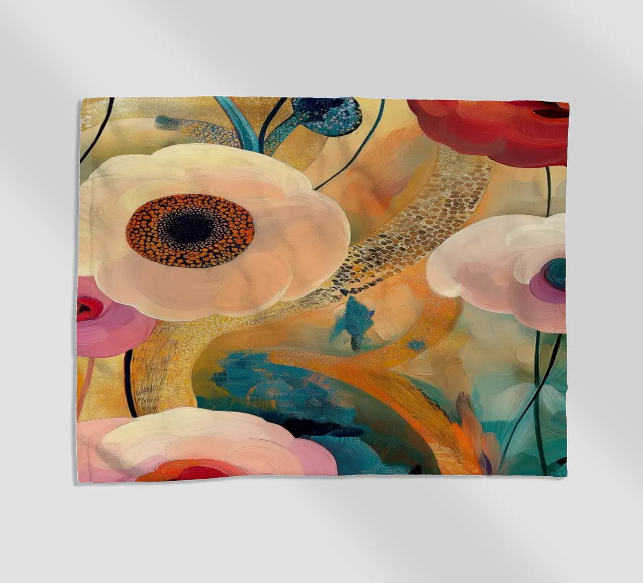Fiori astratti telo mare da Imagine