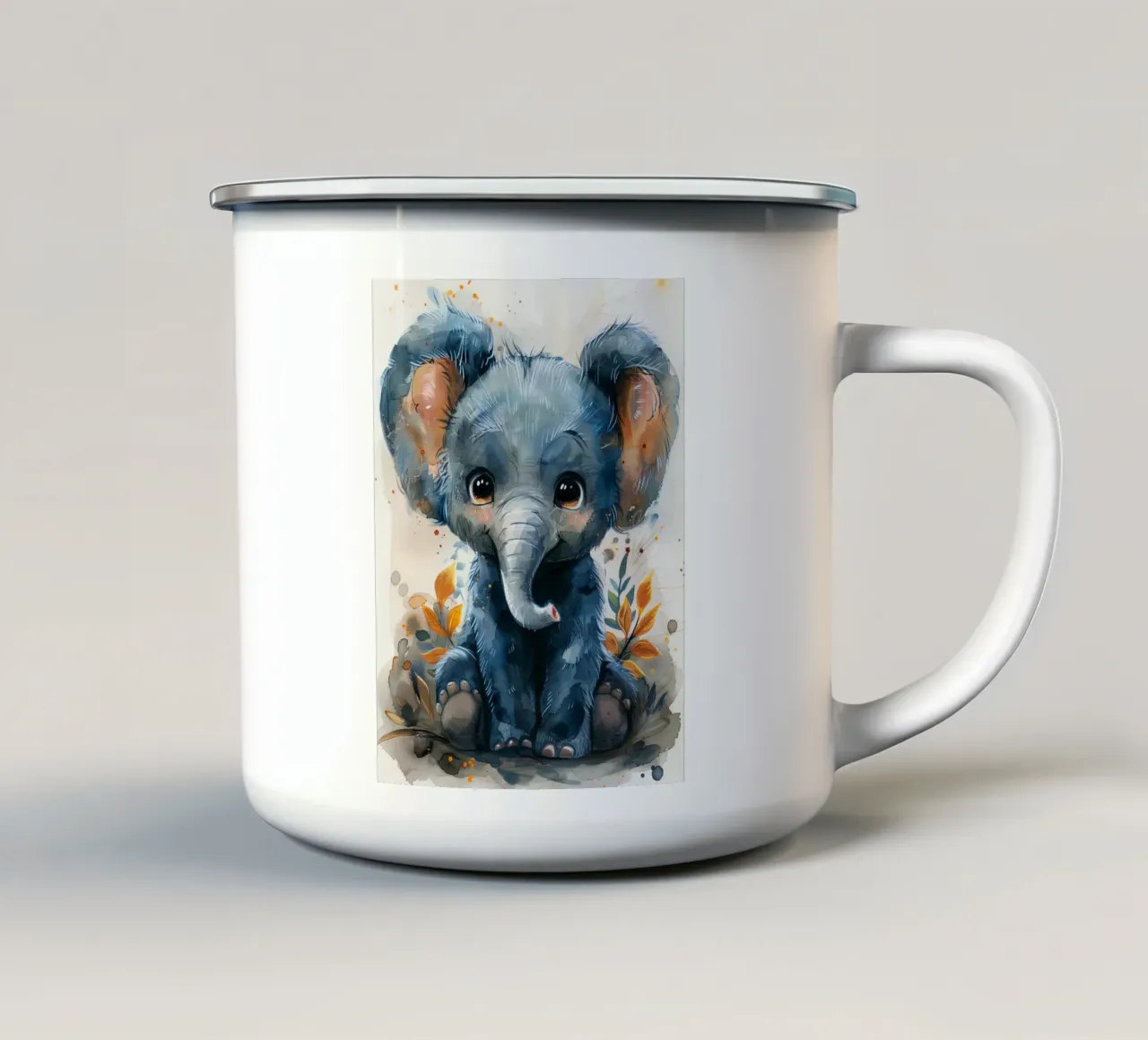 Baby Elephant tazza in smalto da Mateo