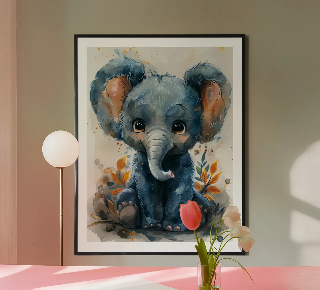 Baby Elephant poster by Mateo