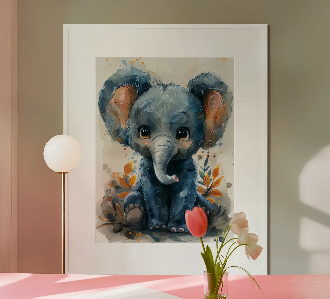 Baby Elephant poster by Mateo