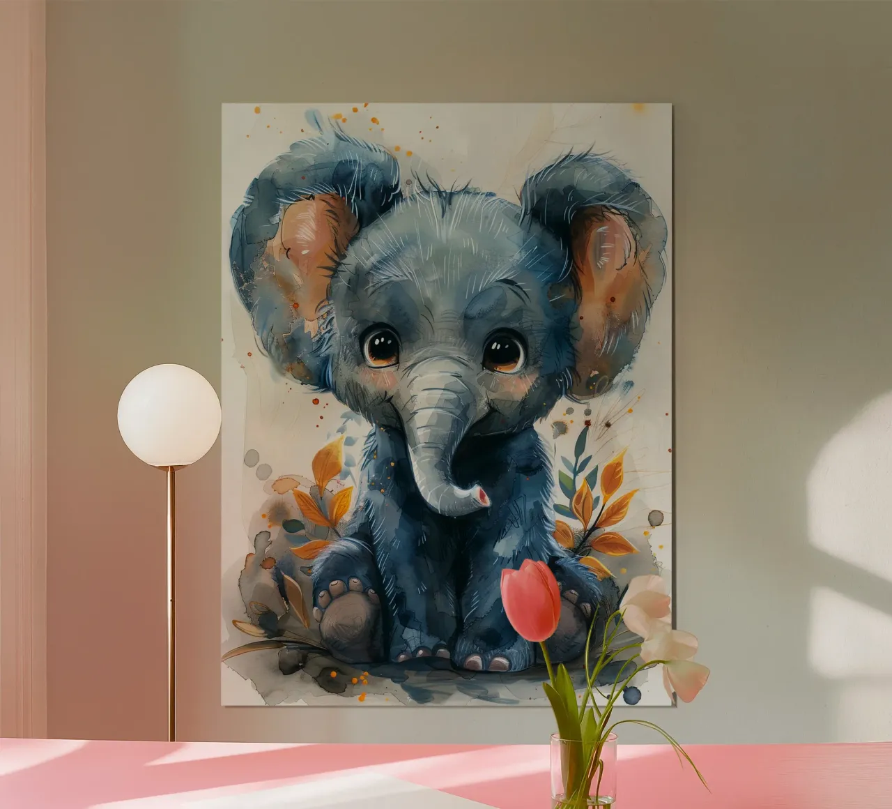 Baby Elephant poster by Mateo