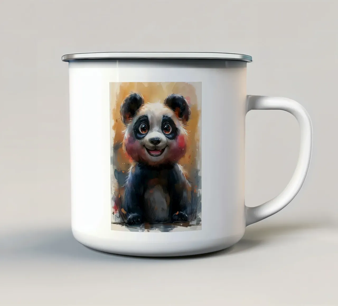 Baby Panda tazza in smalto da Mateo