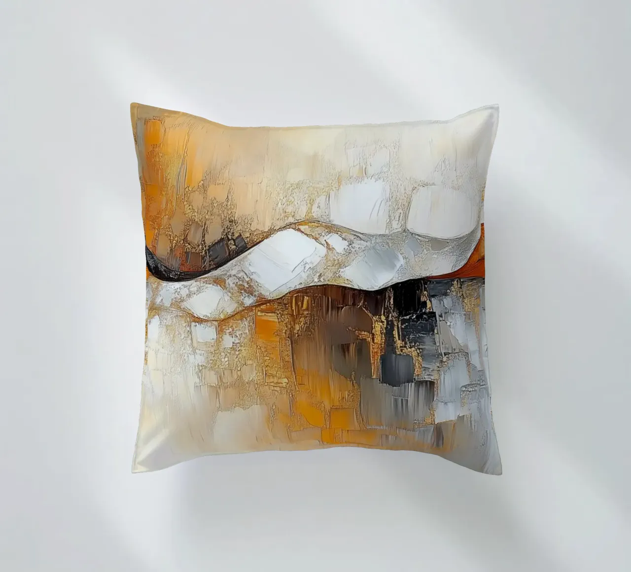 Organic abstract decorative cushion by Imagine