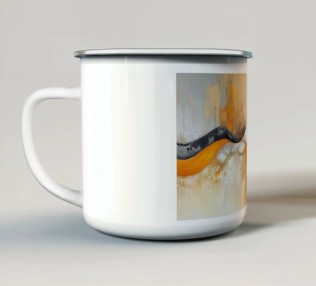 Astratto organico tazza in smalto da Imagine