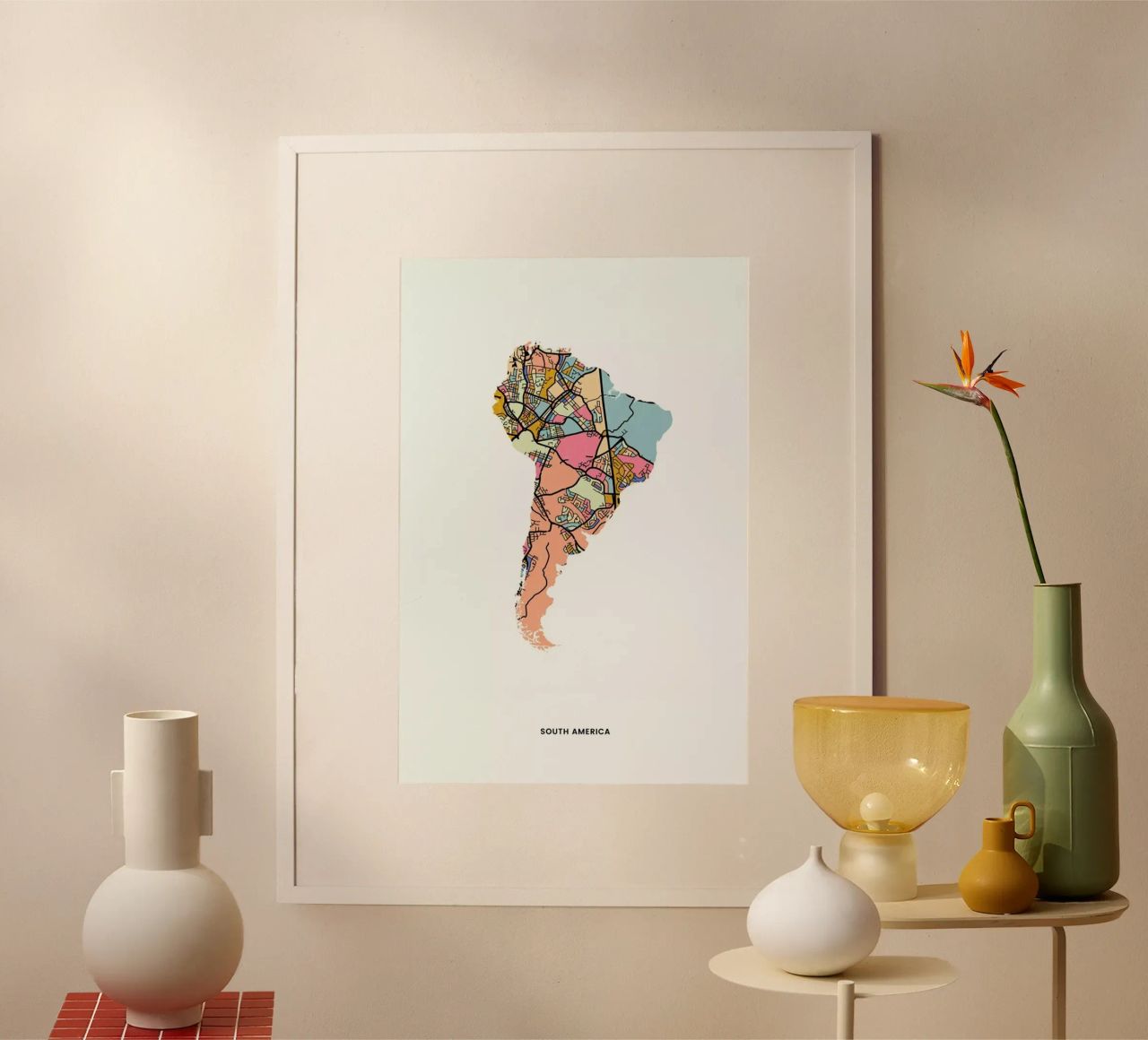 South America poster de The Cartography Collection