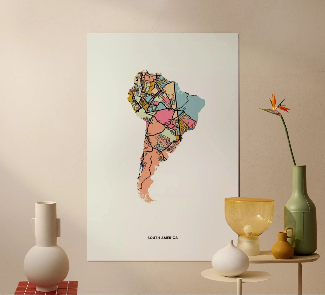 South America poster de The Cartography Collection