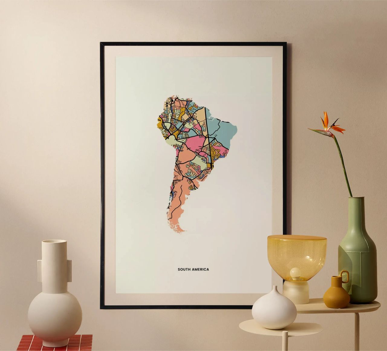 South America poster de The Cartography Collection