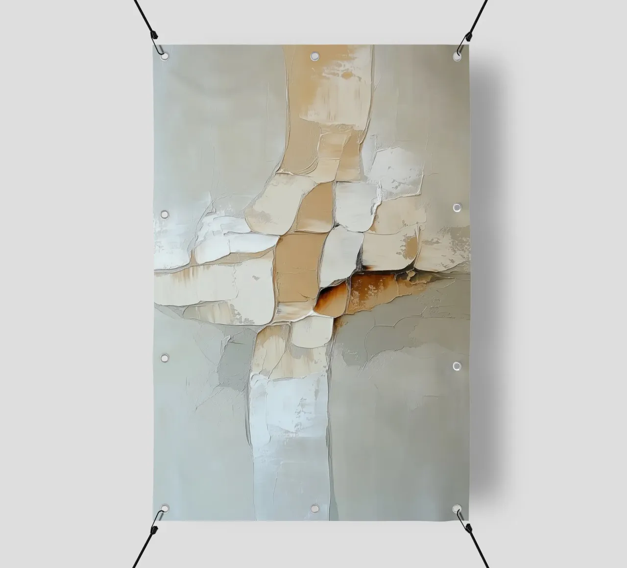 Creme abstract telo in pvc da Imagine