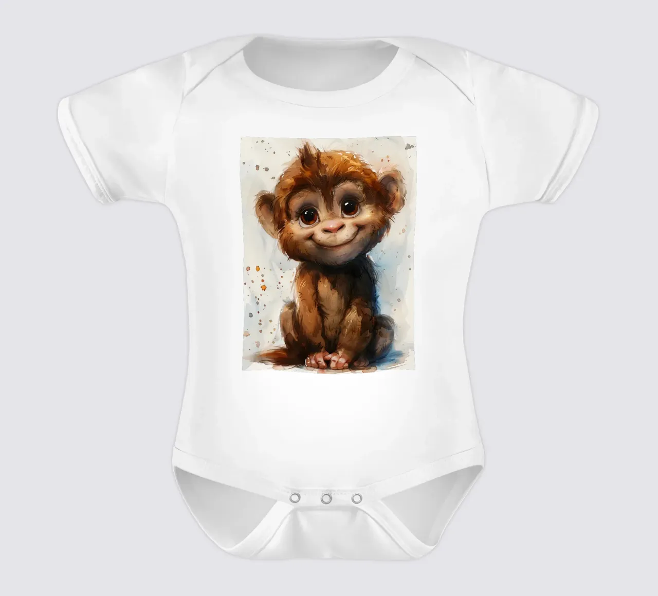 Baby Monkey body neonato maniche corte da Mateo
