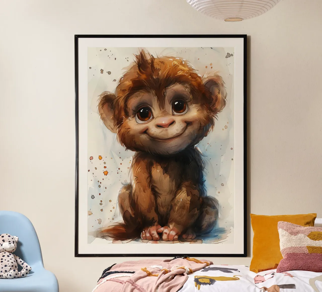 Baby Monkey carta hahnemühle da Mateo
