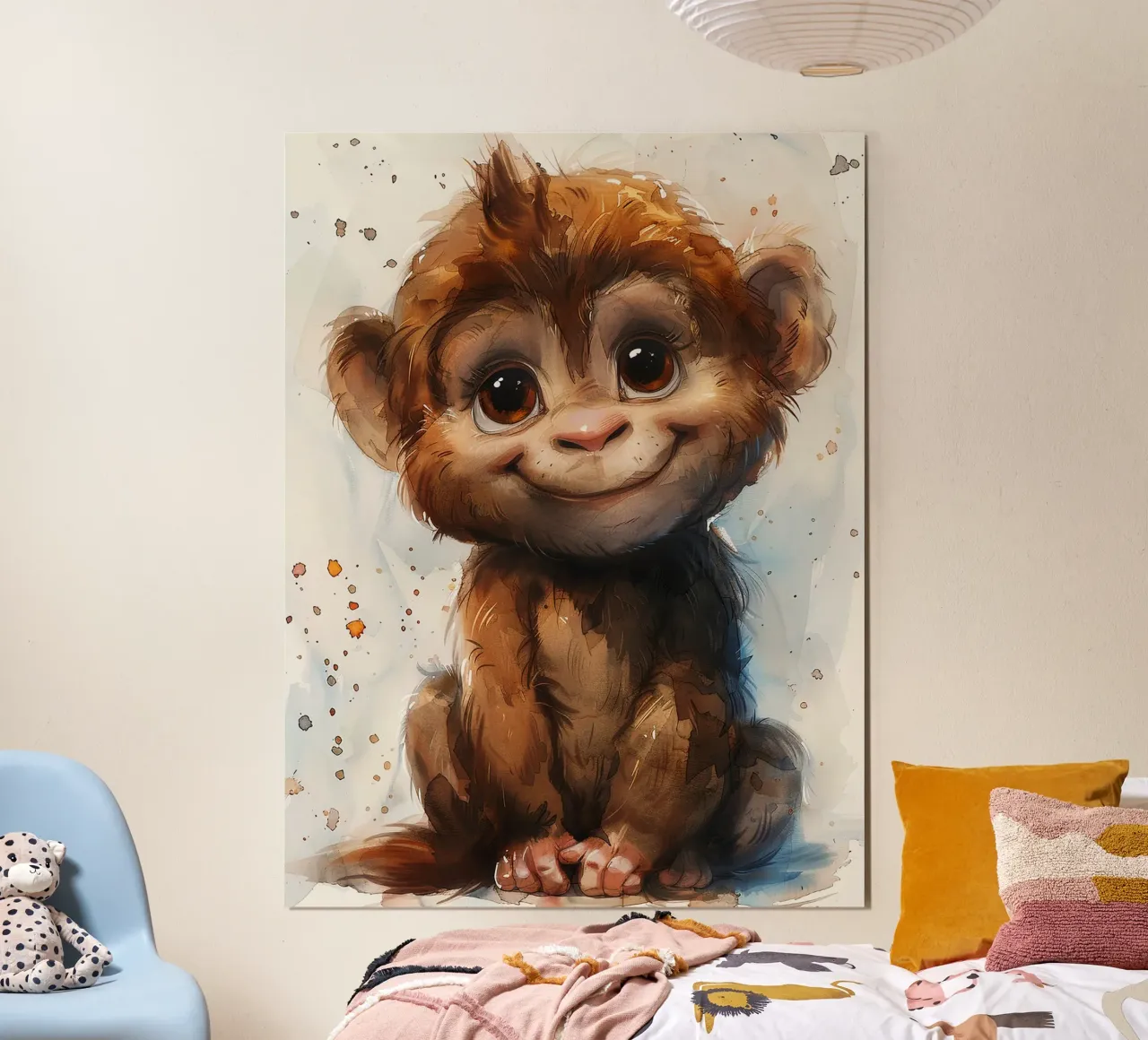 Baby Monkey carta hahnemühle da Mateo