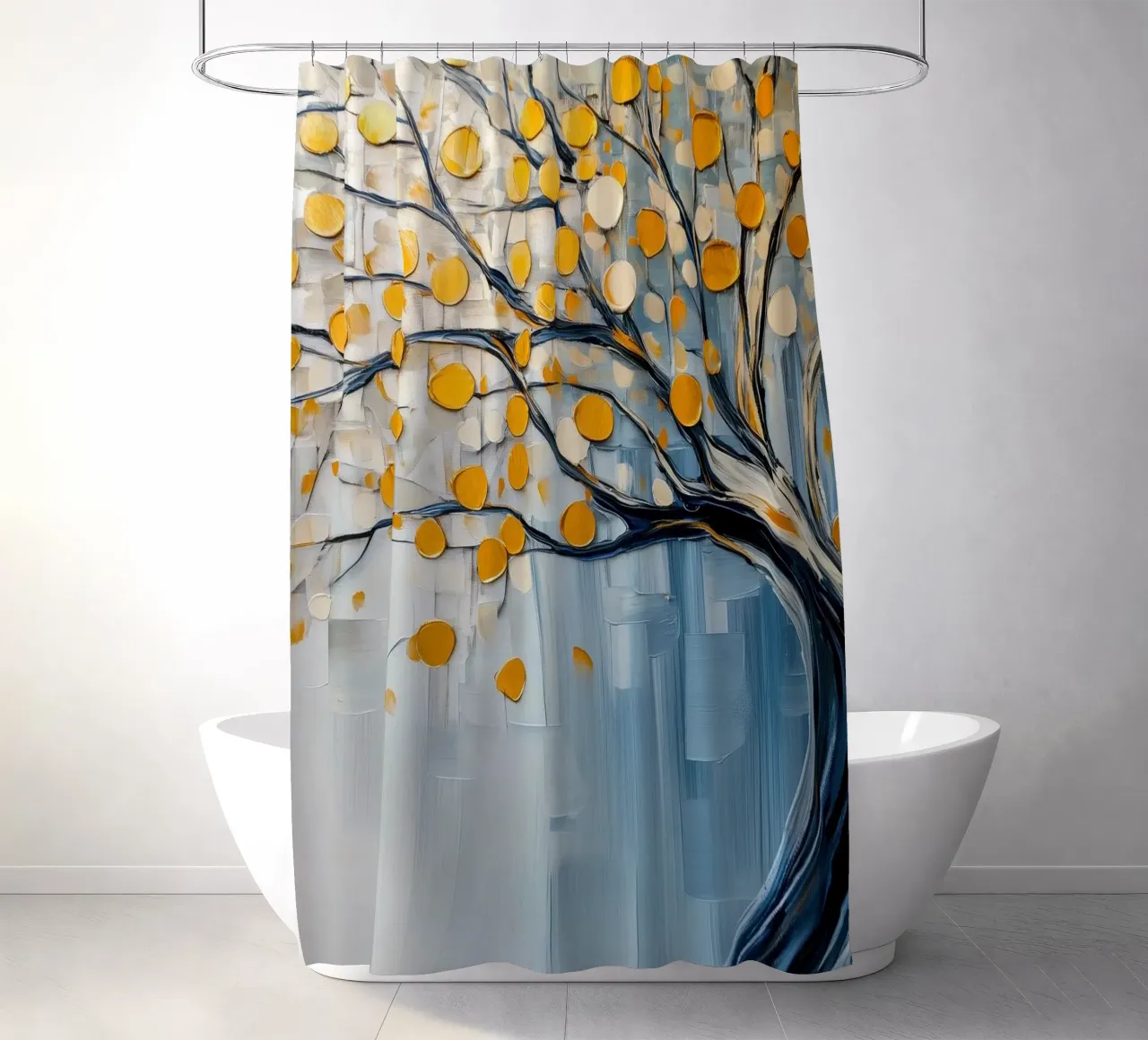 Boom abstract shower curtain by Imagine