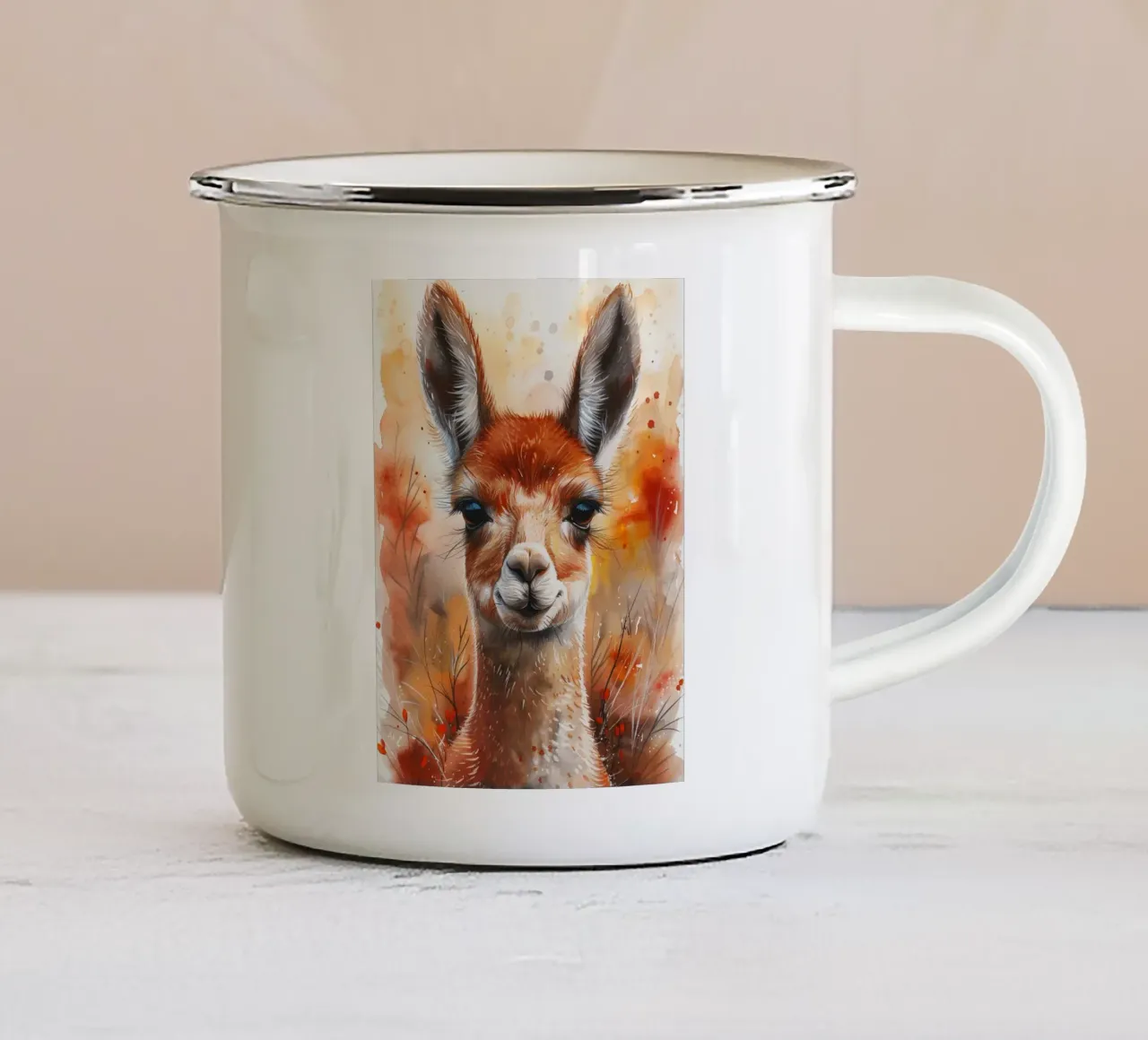 Baby Alpaca tazza in smalto da Mateo