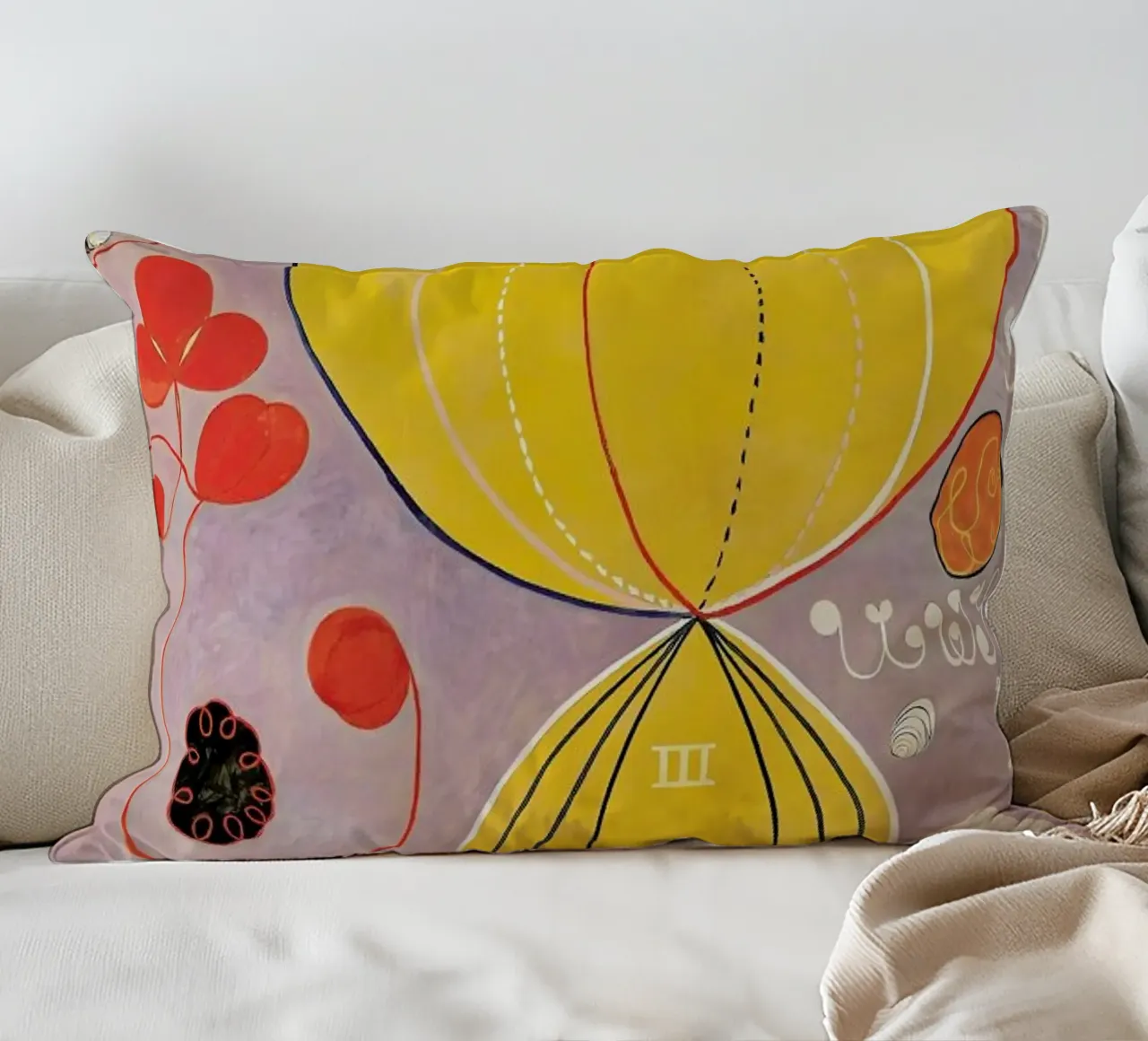 Hilma af Klint - The Ten Largest, No. 7 III cuscino da Vintage by JUNIQE