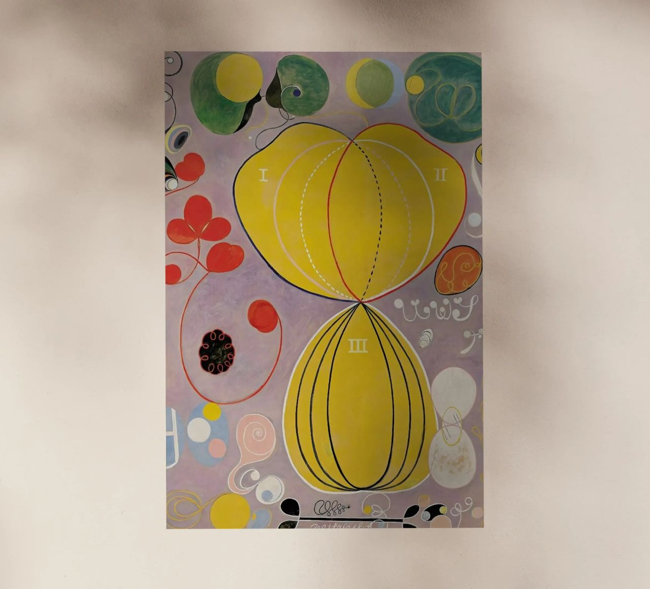Hilma af Klint - The Ten Largest, No. 7 III pellicola backlit da Vintage by JUNIQE