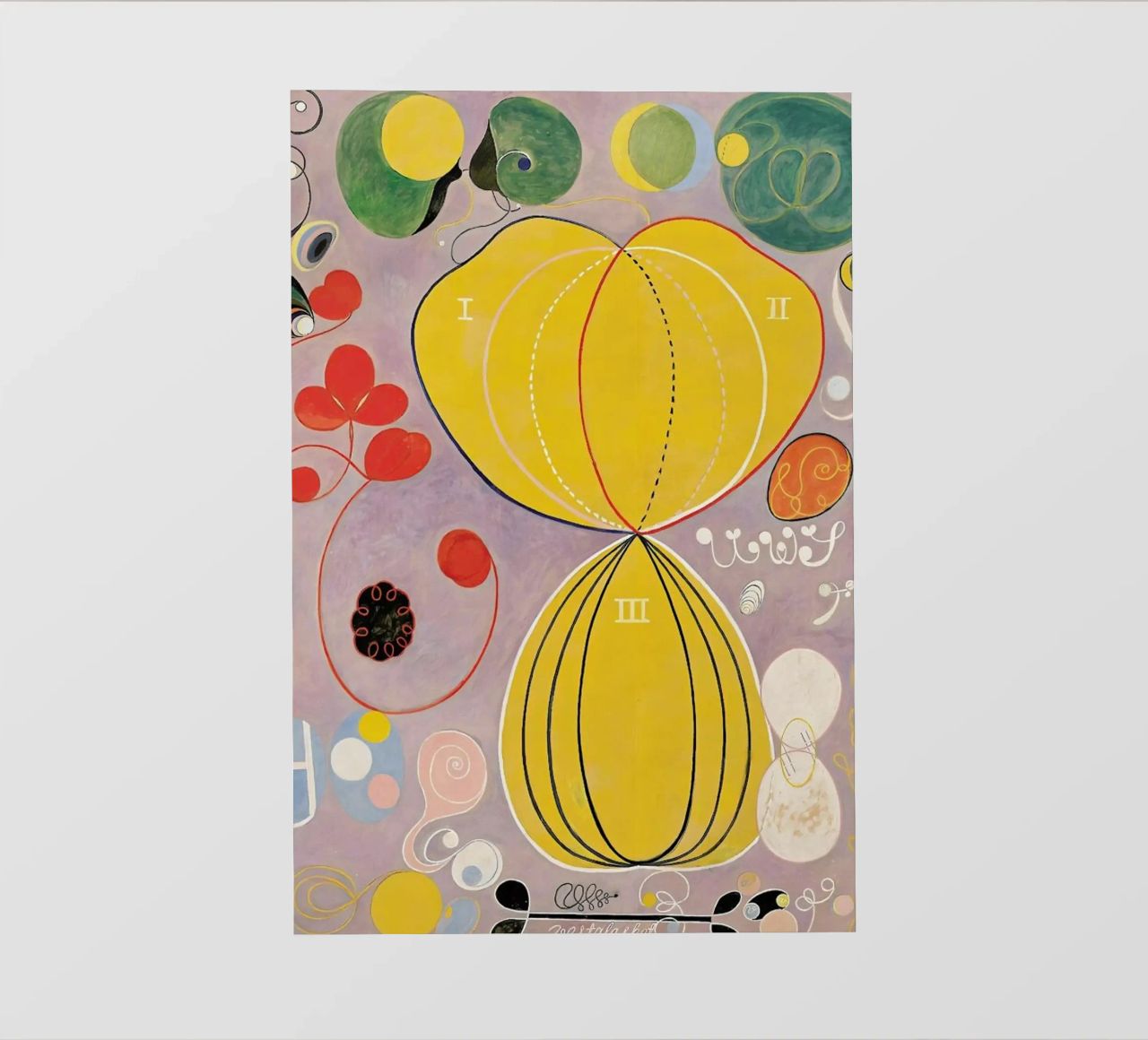 Hilma af Klint - The Ten Largest, No. 7 III pellicola backlit da Vintage by JUNIQE