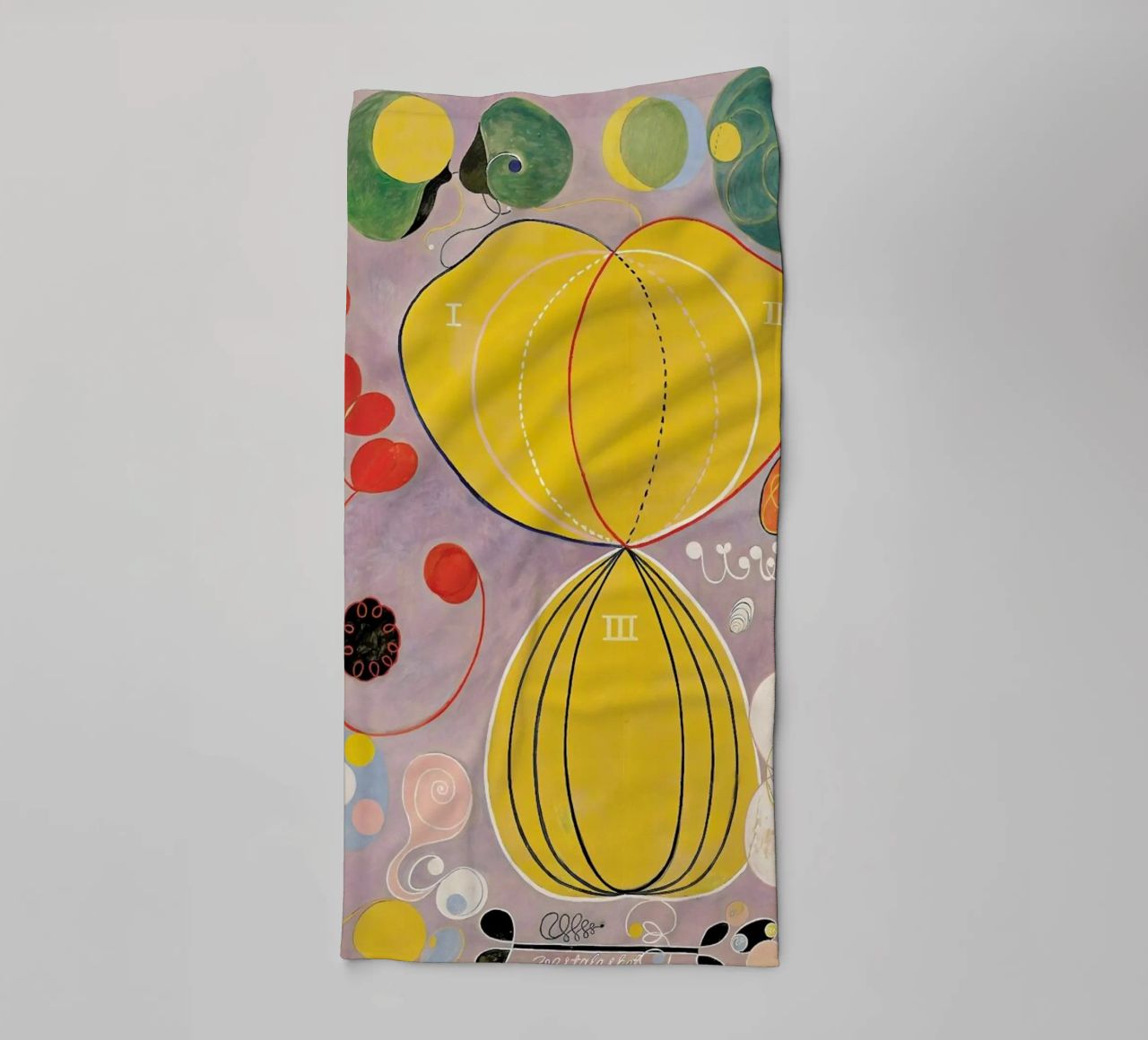 Hilma af Klint - The Ten Largest, No. 7 III serviette de bain de Vintage by JUNIQE