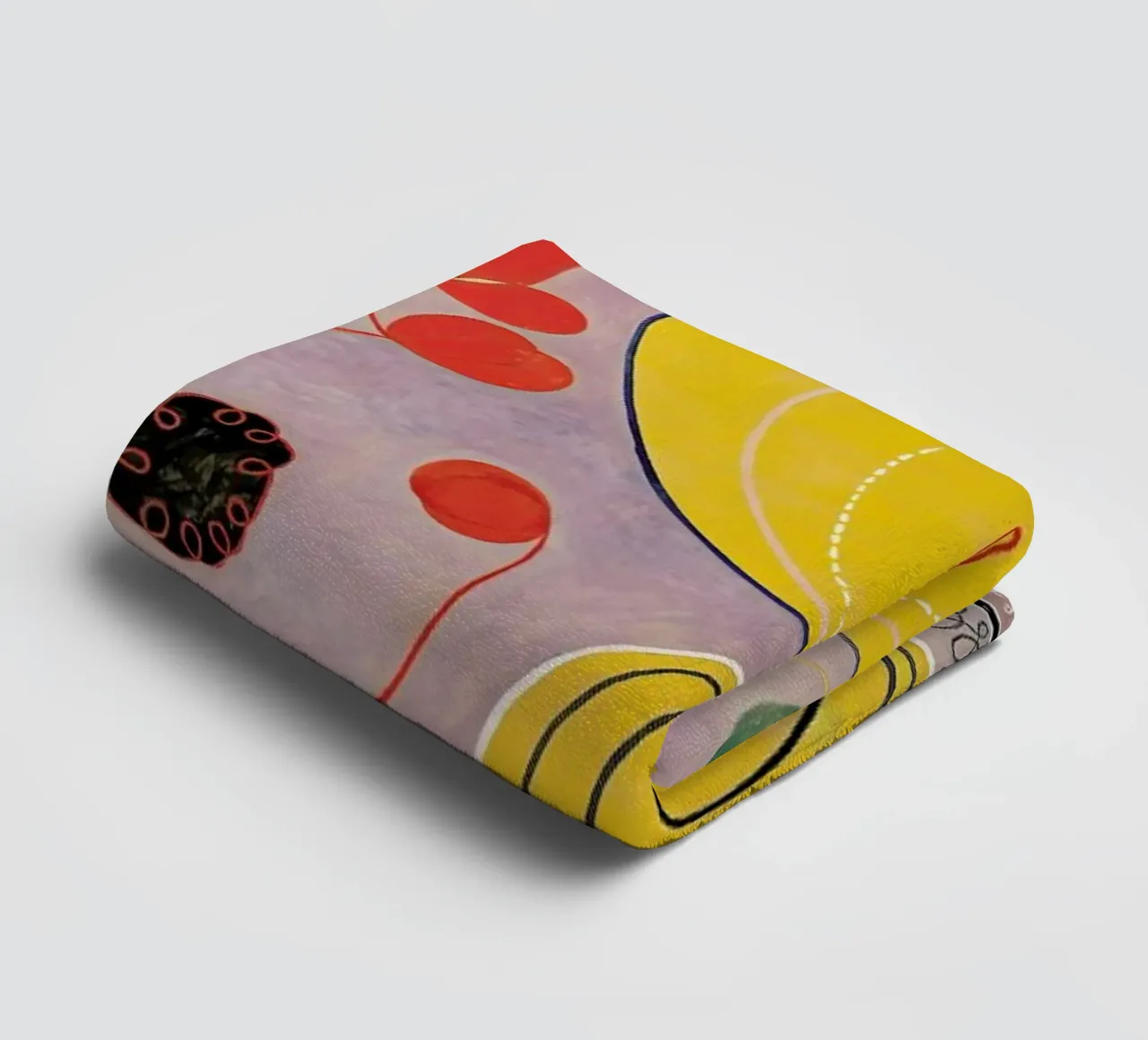 Hilma af Klint - The Ten Largest, No. 7 III badhanddoek van Vintage by JUNIQE