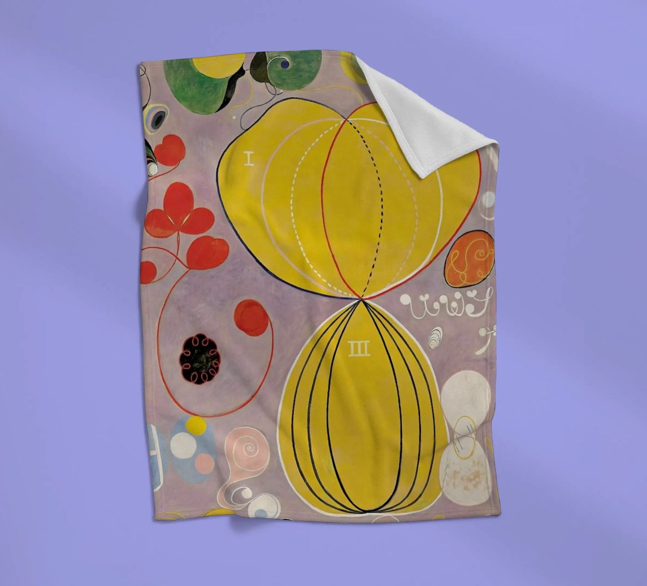 Hilma af Klint - The Ten Largest, No. 7 III coperta in pile da Vintage by JUNIQE