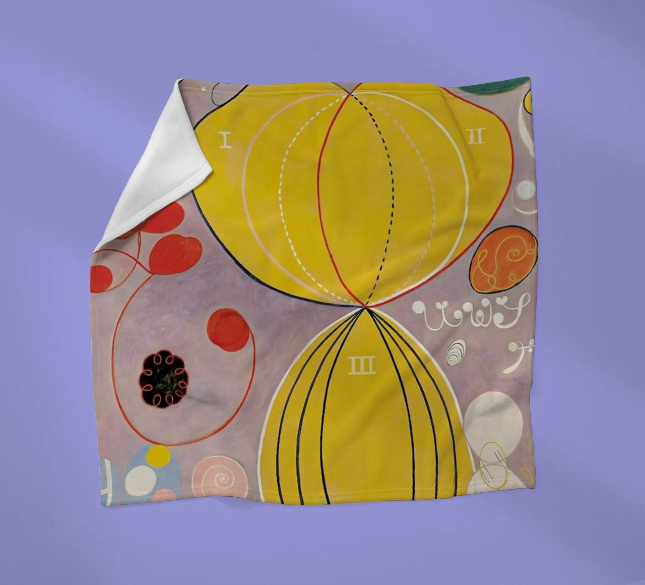 Hilma af Klint - The Ten Largest, No. 7 III coperta in pile da Vintage by JUNIQE