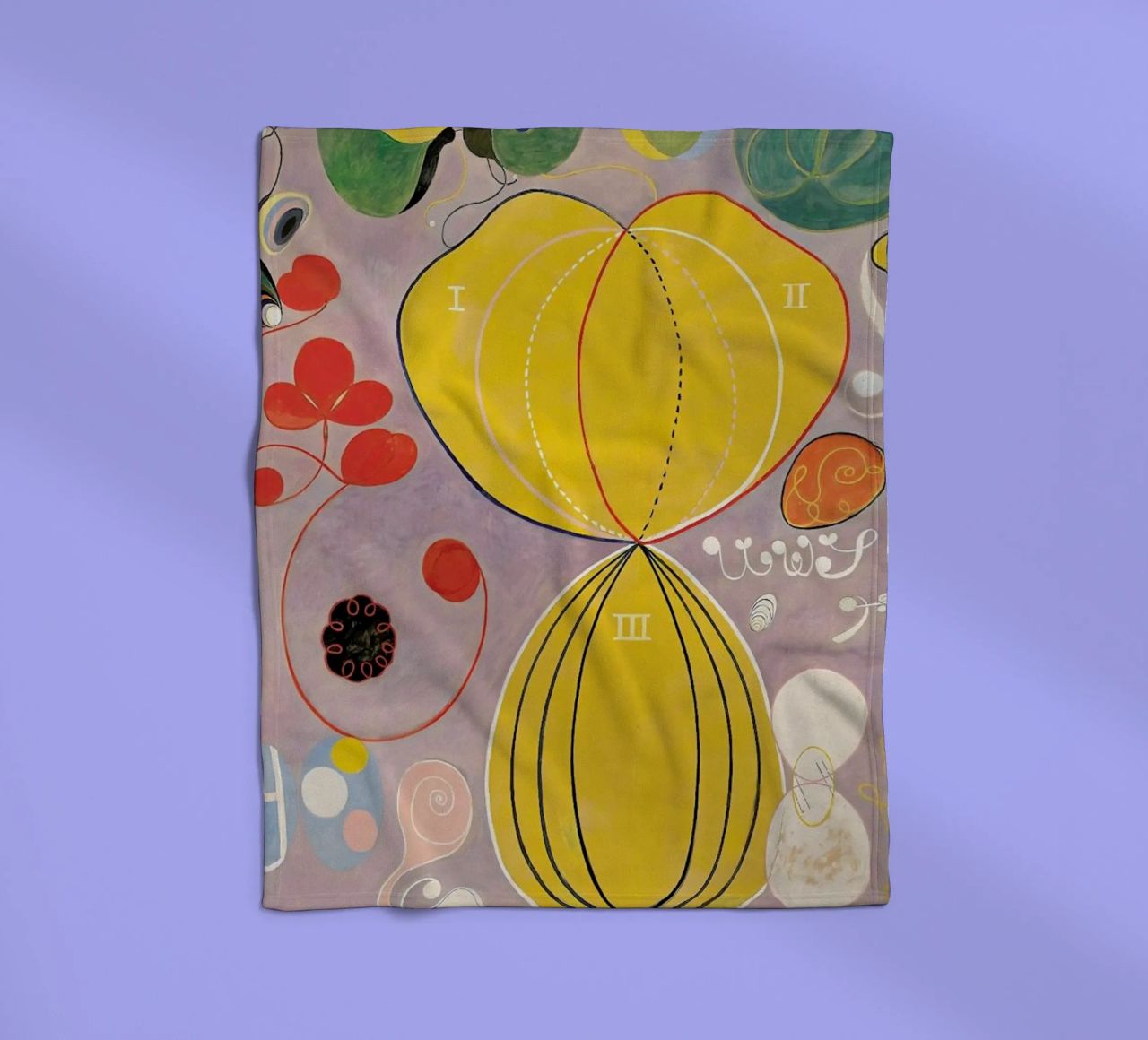 Hilma af Klint - The Ten Largest, No. 7 III coperta in pile da Vintage by JUNIQE