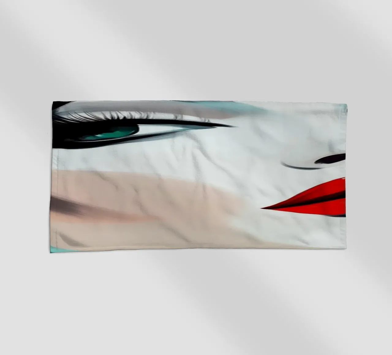 Vrouw modern abstract beach towel by Imagine