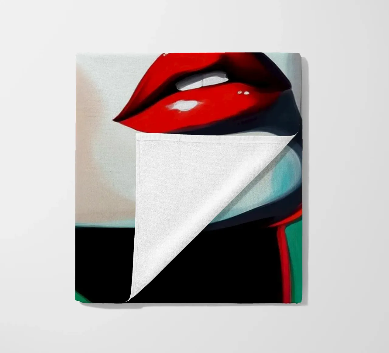 Vrouw modern abstract beach towel by Imagine