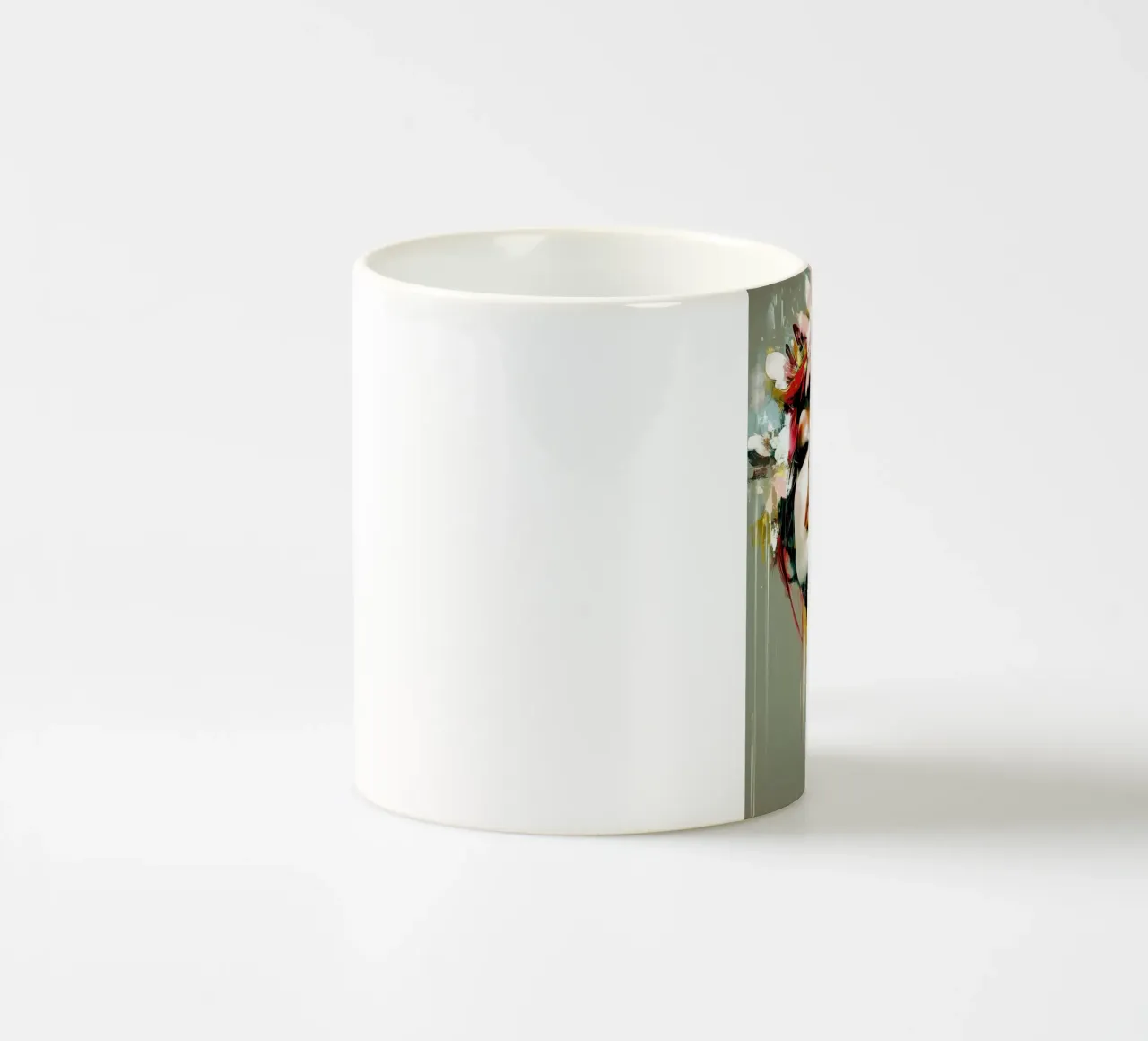 Vrouw modern abstract keramische mok van Imagine