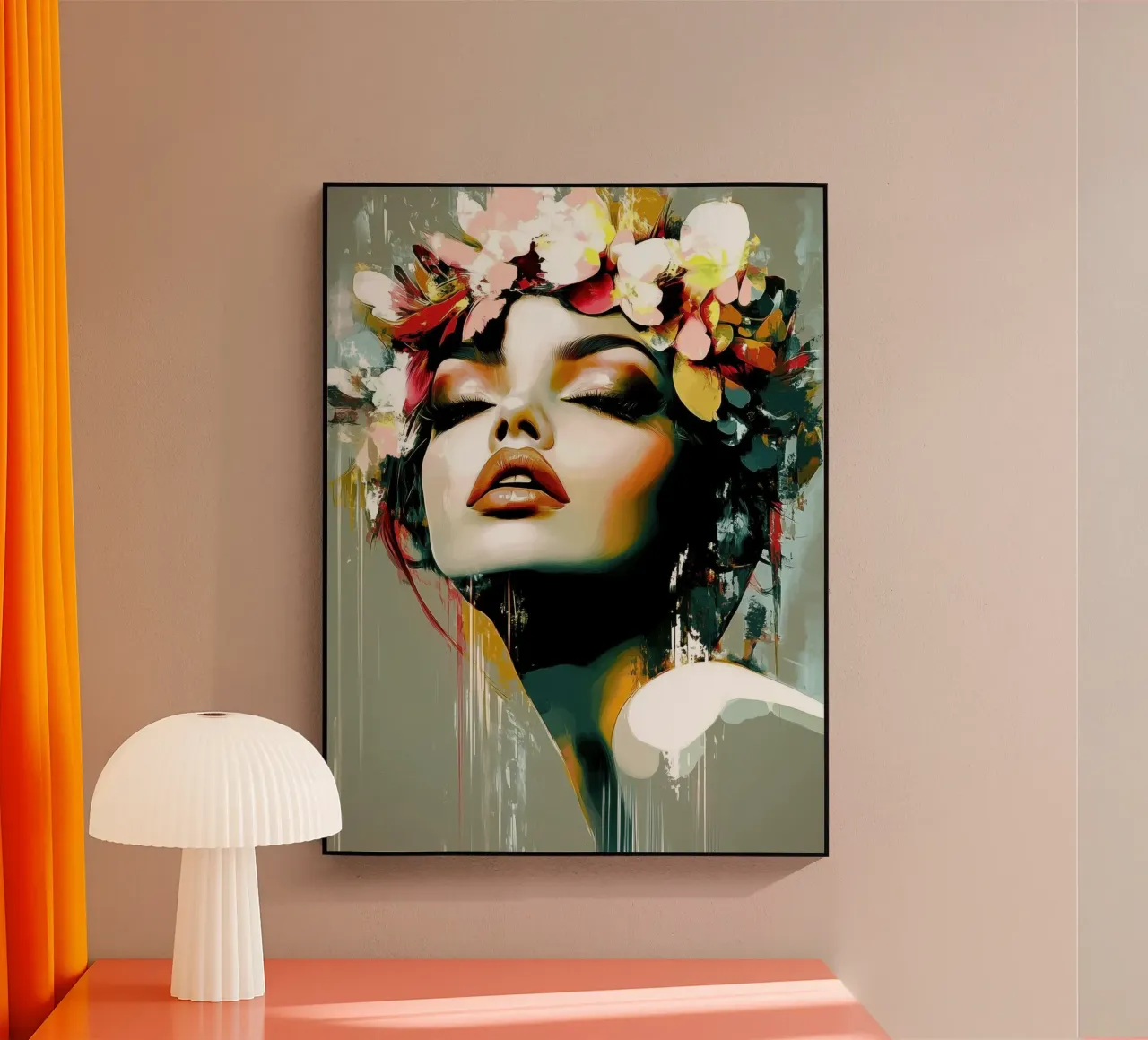 Vrouw modern abstract metacrilato de Imagine
