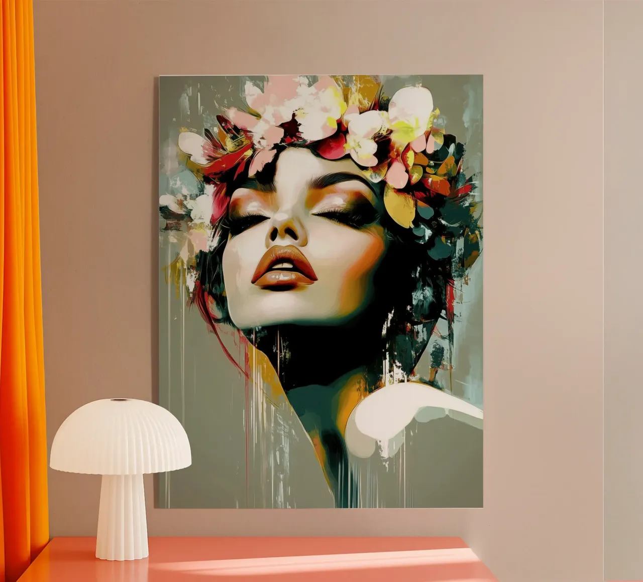 Vrouw modern abstract metacrilato de Imagine