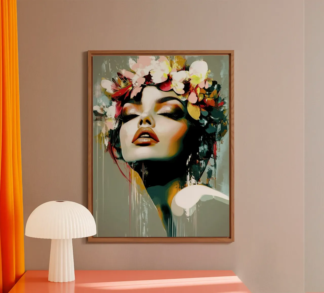 Vrouw modern abstract alu-dibond by Imagine