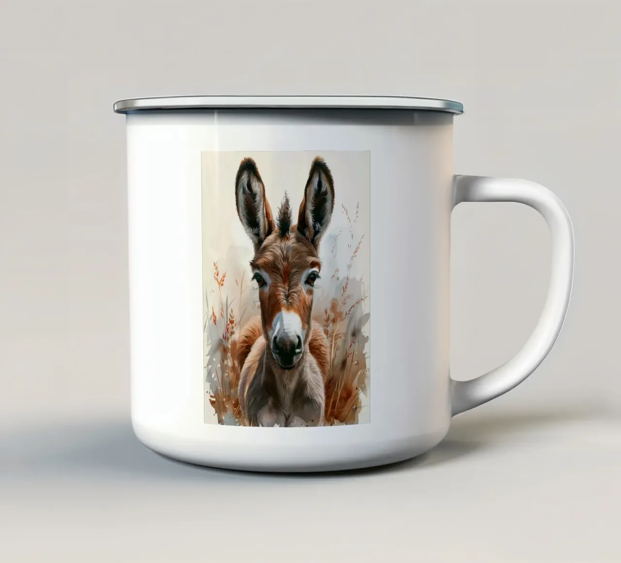 Baby Donkey tazza in smalto da Mateo