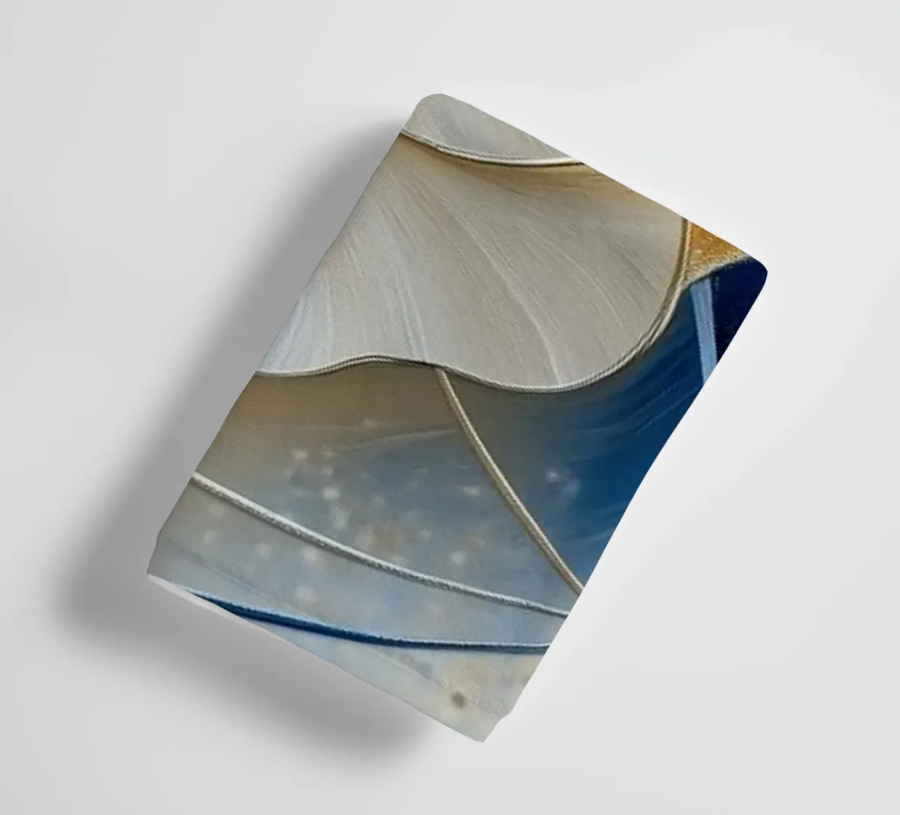 Fiori crema e blu asciugamano da bagno da Imagine