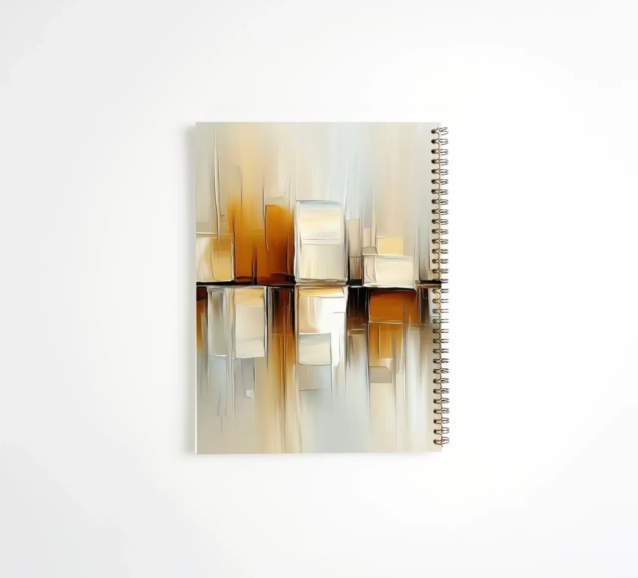 Modern abstract spiral notebook by Imagine