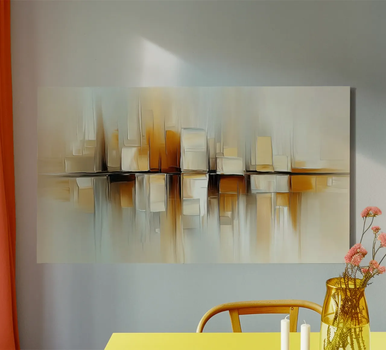 Modern abstract canvas van Imagine