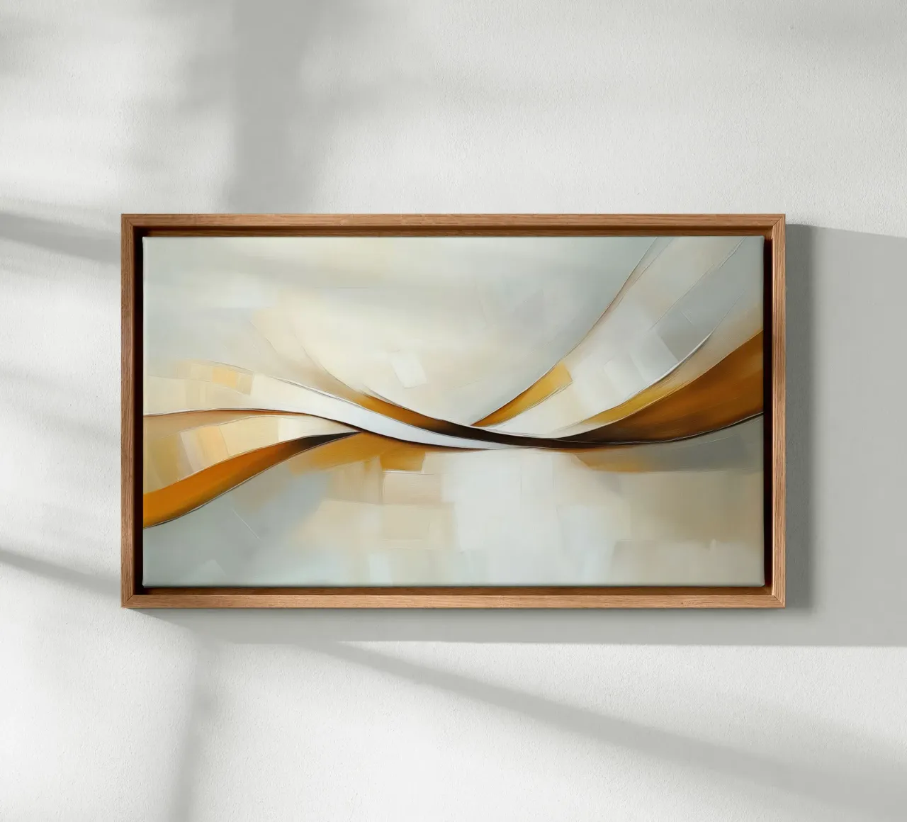 Modern abstract canvas met Baklijst van Imagine