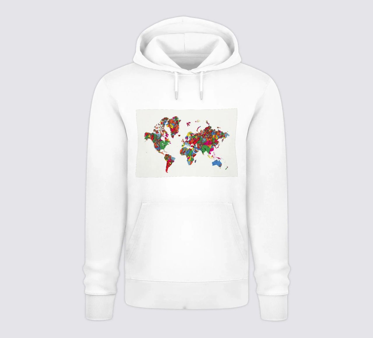 World Map II felpa con cappuccio da The Cartography Collection