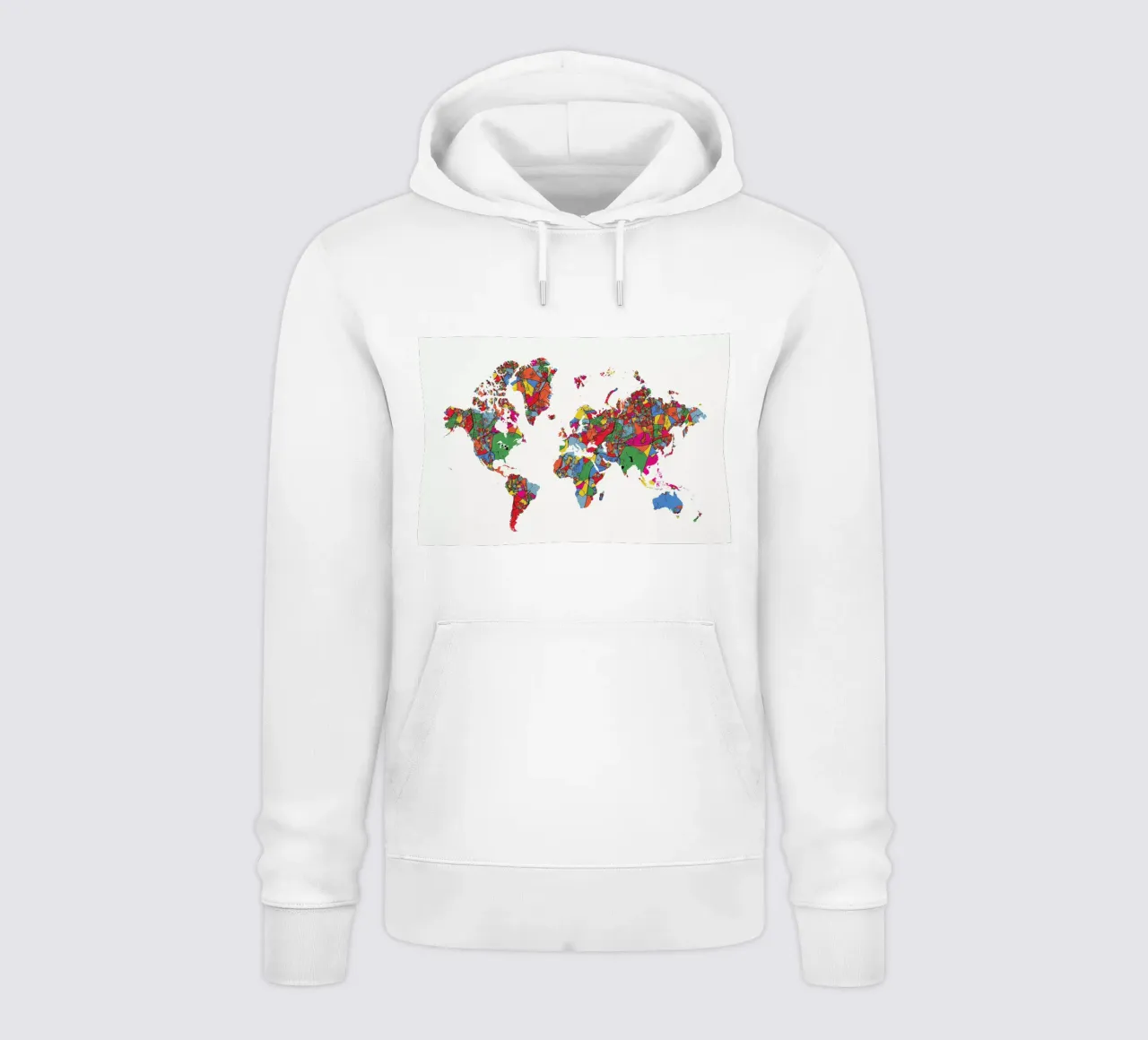 World Map II felpa con cappuccio da The Cartography Collection