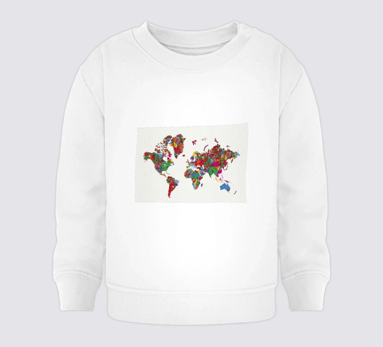 World Map II felpa neonato da The Cartography Collection